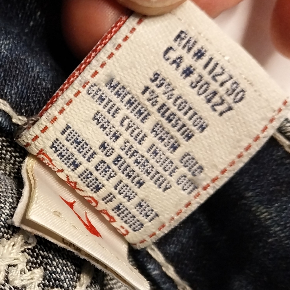 True Religion Joey Super T Flare Jeans Women's 27 Dark Wash Y2K - Picture 7 of 9